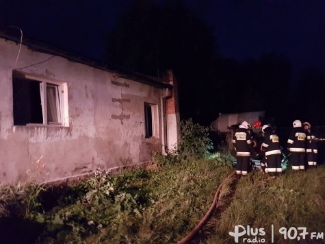 Pożar w Skaryszewie - ciało na pogorzelisku
