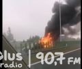 Pożar na trasie S7. Spaliła się kabina samochodu ciężarowego