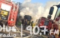 Pożar autobusu w Sławnie