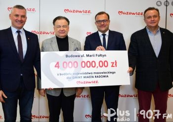 Radom otrzymał 4 mln zł na budowę ul. M. Fołtyn