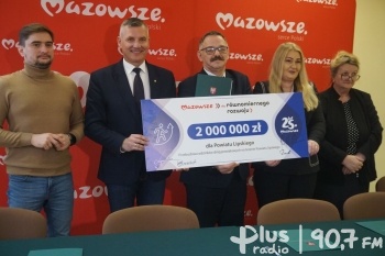 2 ml zł z budżetu woj. mazowieckiego dla powiatu lipskiego