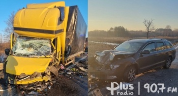 Wypadek na drodze krajowej 74 w powiecie koneckim