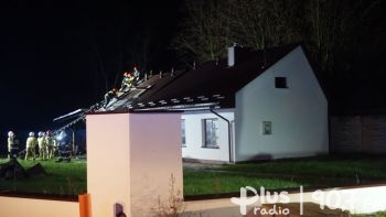 Pożar domu w Gębarzowie-Kolonii