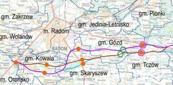 Wariant B dla S12 od Puław do Radomia