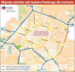 Remont Wojska Polskiego: objazdy dla tranzytu i MPK