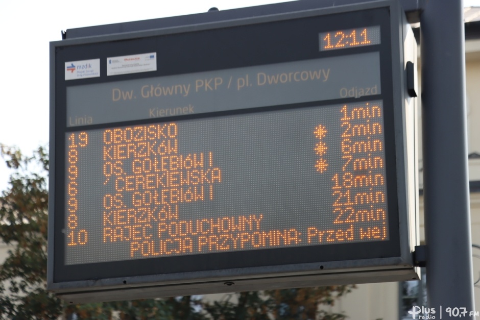 W autobusach i na przystankach pojawią się komunikaty dotyczące zasad bezpieczeństwa