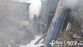 Spłonął budynek w Suchedniowie