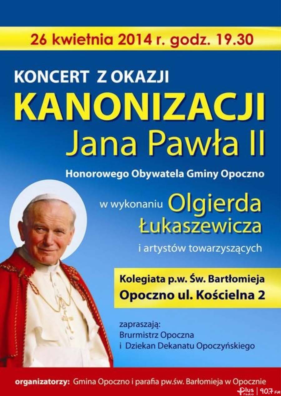 Spektakl i koncert na kanonizację