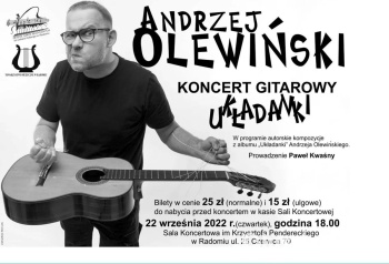 Koncert gitarowy. Wystąpi Andrzej Olewiński