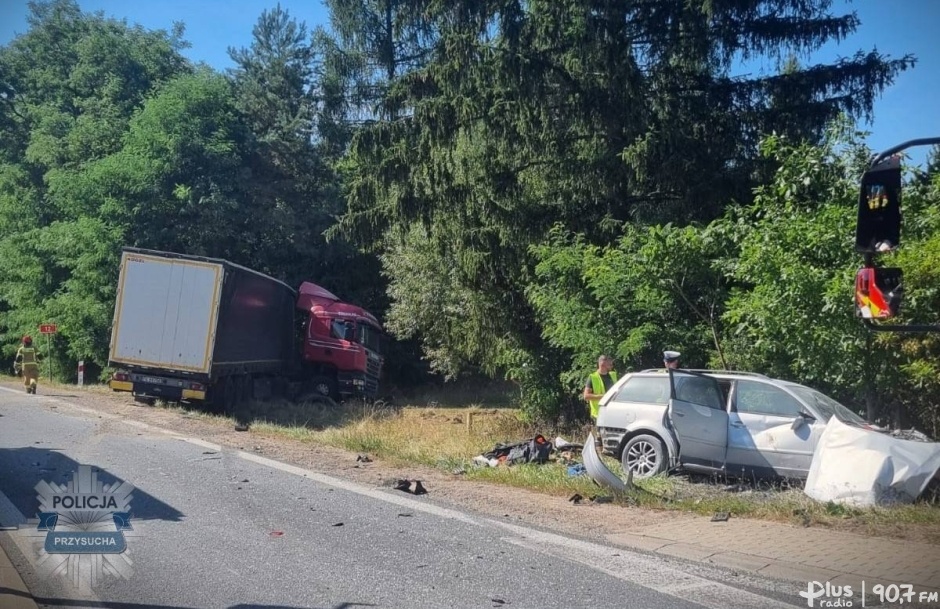 Groźny wypadek na krzyżówkach gielniowskich