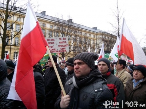 Protest rolników regionu radomskiego w Warszawie