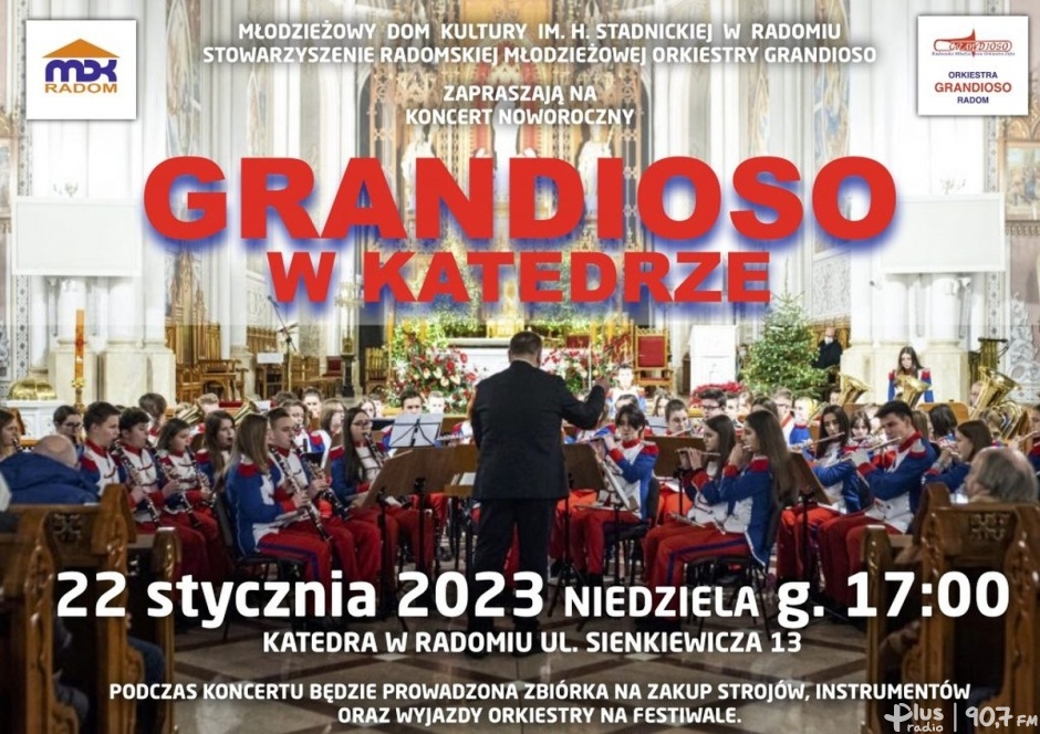 Orkiestra Grandioso w zagra w radomskiej katedrze