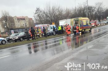 Zderzenie czterech aut przy ulicy Limanowskiego w Radomiu