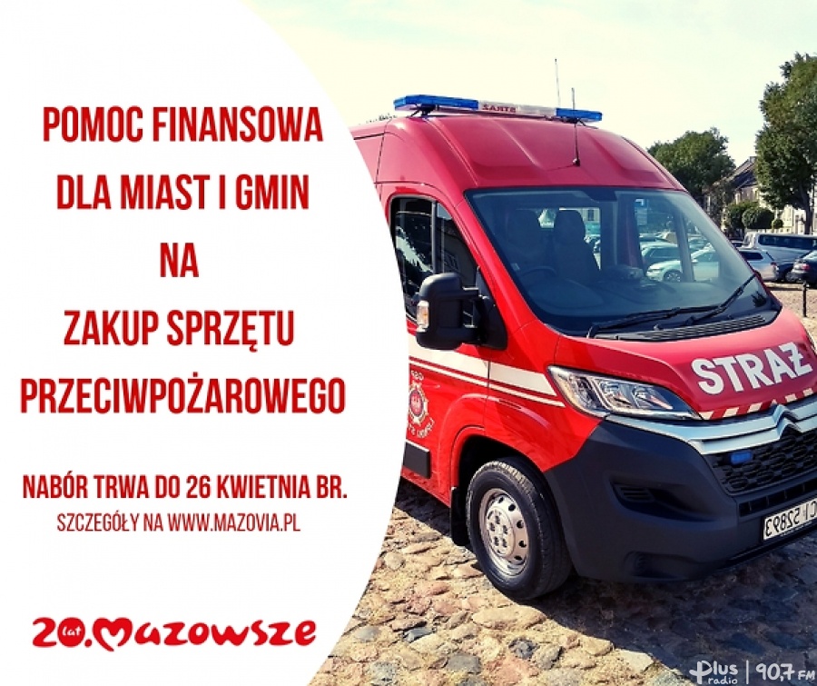 Mazowsze wspiera strażaków