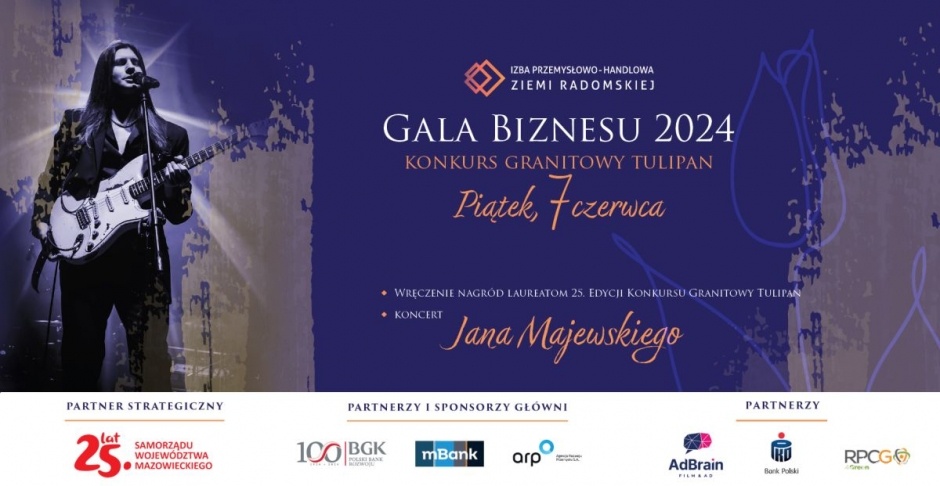 Gala Biznesu 2024 – rozstrzygnięcie 25. Edycji Konkursu „Granitowy Tulipan”