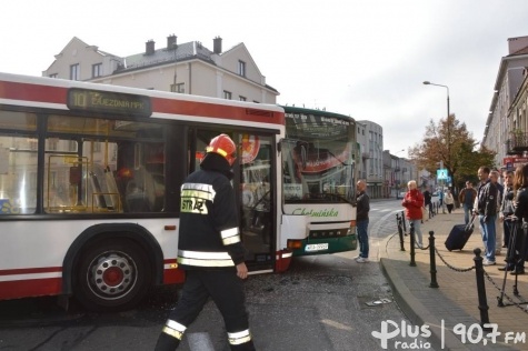 Zderzenie autobusów w Radomiu