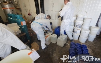 Policja zlikwidowała fabrykę narkotyków w gm. Grójec