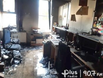 Pożar w budynku poczty w Zakrzewie. Straty oszacowano na około 50 tysięcy złotych