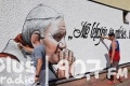 Odnowiono papieskie graffiti w centrum Radomia