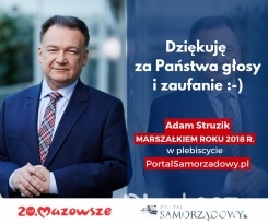 Marszałek Struzik wygrał samorządowy plebiscyt