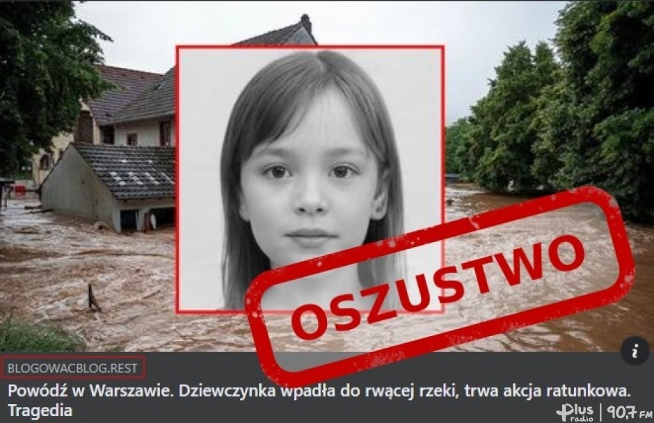 Uwaga na oszustów wykorzystujących sytuację powodziową