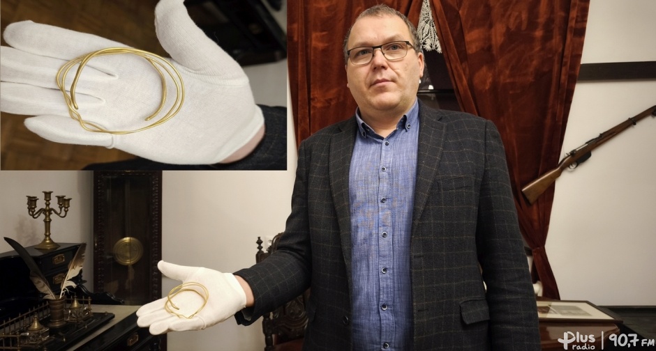 Złota bransoleta w zbiorach muzeum