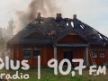 Pożar dachu domu jednorodzinnego