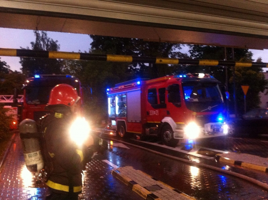 Pożar w galerii handlowej