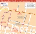 Objazdy ulic Kochanowskiego i Zwoleńskiej