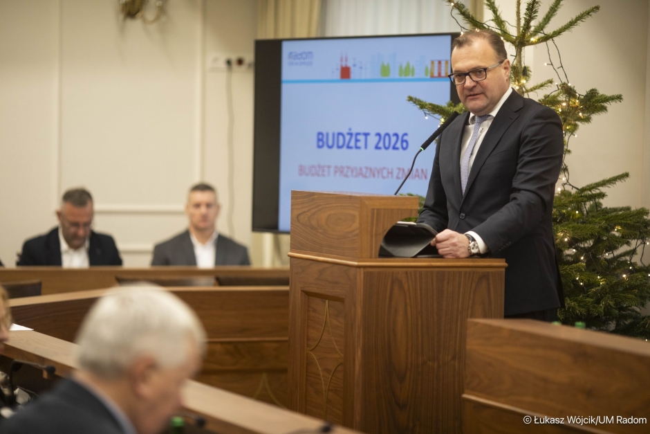 Budżet Radomia na 2026 rok uchwalony