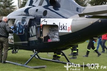 Helikopter z maseczkami wylądował w Jedlińsku