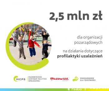 Mazowsze: Ponad 2,5 mln zł na działania związane z profilaktyką uzależnień