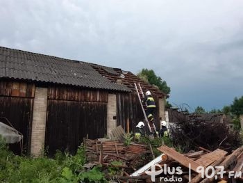 Zerwane dachy, połamane drzewa i podtopione budynki w powiecie przysuskim