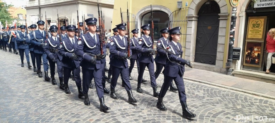 Kompania reprezentacyjna szkół ZDZ z Radomia na Święcie Policji w Warszawie