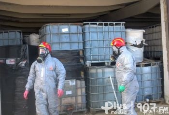 W Borkowicach rozpoczęto wywóz chemikaliów