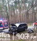 Zakrzew: Wypadek dwóch samochodów i skutera