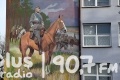 Mural z Piłsudskim w Potworowie