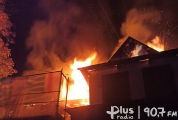 Pożar zabytkowego budynku w Suchedniowie